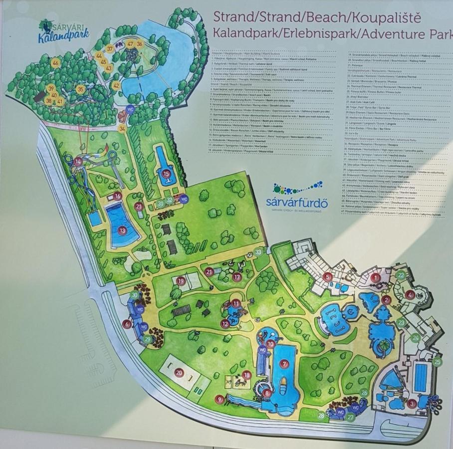 Zafir Sziget Apartman Sárvár Екстериор снимка